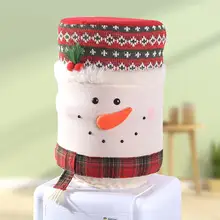 Рождественский дизайн дозатор для воды с изображением оленя снеговика, пылезащитный чехол, внешнее покрытие, контейнер для бутылки, чехол для пыли, милое Рождественское украшение
