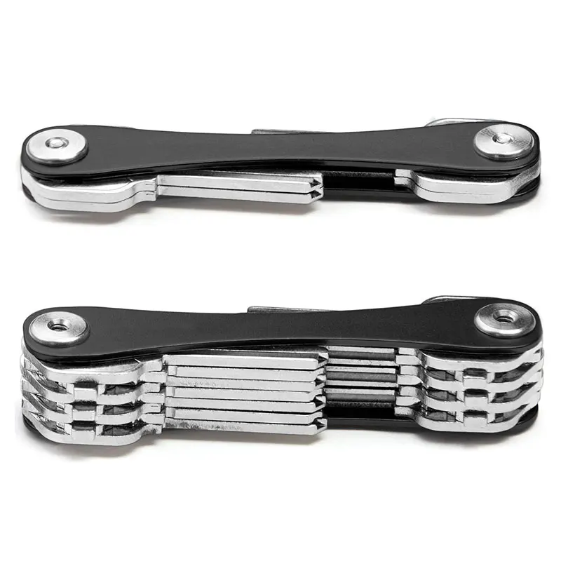 

Diy Pocket Keys Wallet Smart Keychain Key Holder Ring Portable Compact Aluminum Key Organizer Clip Multi-functional Smart Clip