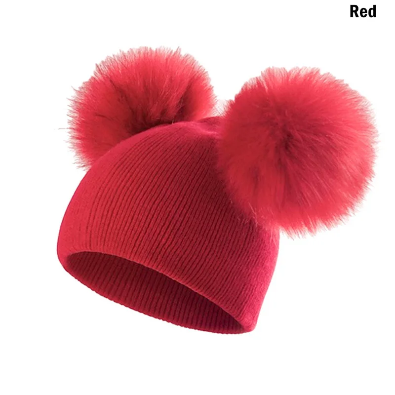 Модная зимняя теплая шапка, вязаная шапка для малышей, вязаная шапка для малышей, вязаная шапка для катания на лыжах