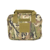 25X20CM HandGun Pistol Carry Case Bag with Magazine Pouch Strap Airsoft Hunting Gun Holster Portable Pistol Carrier Bag 2