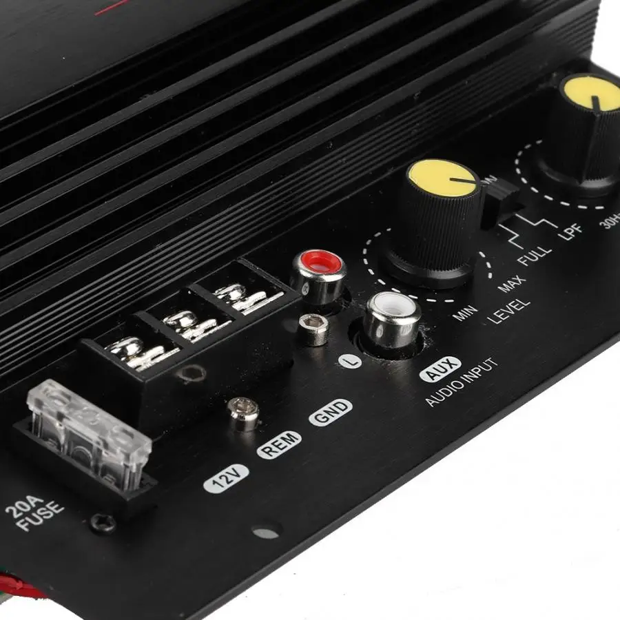 12V 600W Автомобильный высокомощный цифровой усилитель сабвуфера доска