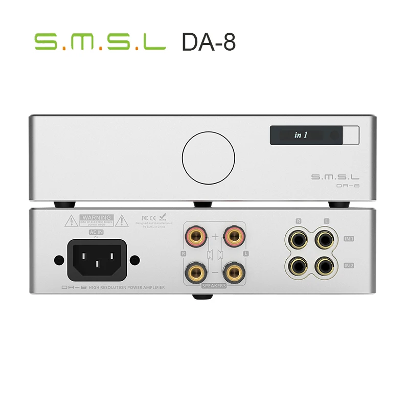 

SMSL DA-8 ICEpower50ASX2 NJW1194 50W Desktop Speaker System 2.0 Channel Hi-Res Digital Power Amplifier