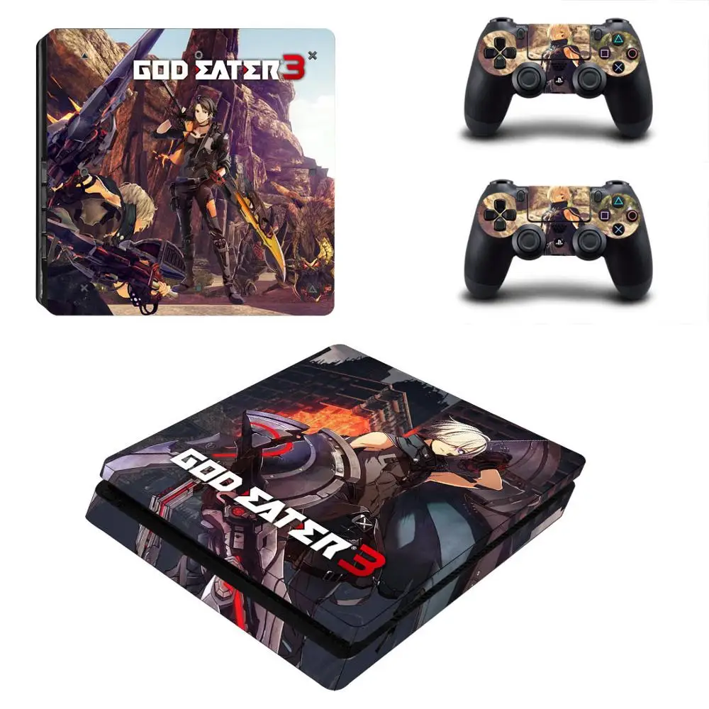 God Eater PS4 тонкие наклейки PS 4 Play station 4 Slim кожи Стикеры для Игровые приставки 4 Slim консоль и контроллер - Цвет: YSP4S-2374