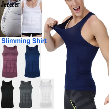 

Jececer shapewear for men sweat vest corrective underwear shirt corset for slimming