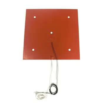 

235*235mm 24V 300W Silicone Rubber Heating Pad For 3D Printer Heating Bed E65A