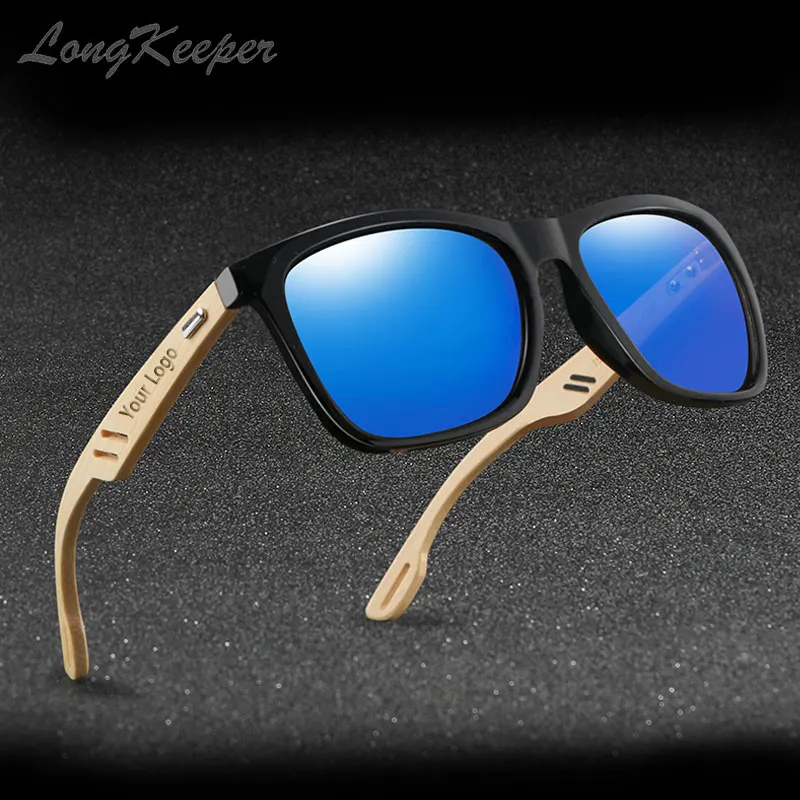 Gafas De Sol cuadradas De madera para hombre y mujer, anteojos De Sol De bambú para conducir, con logotipo personalizado clásico, con espejo, 10 unids/lote - AliExpress Accesorios para la ropa