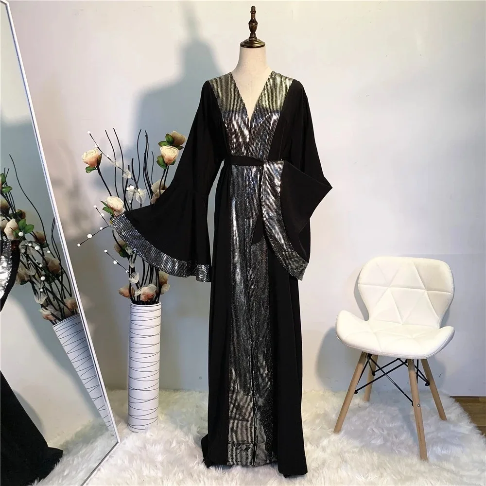 High Class Women Arabic Abaya Dubai For Muslim Ramadam Eid Mubarak Abayas Islamic Kaftan Dress Kimono Mujer Tesettur Elbise |