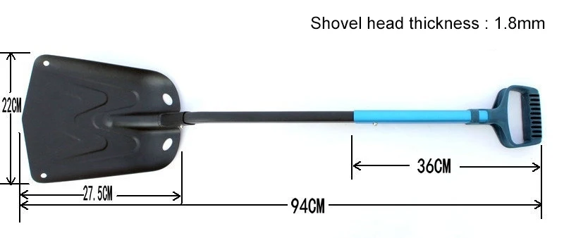 CHACHEKA 94 см лопата для снега из алюминиевого сплава с широкой головкой и длинной ручкой складная телескопическая лопата садовая домашняя машина очистить от льда совок