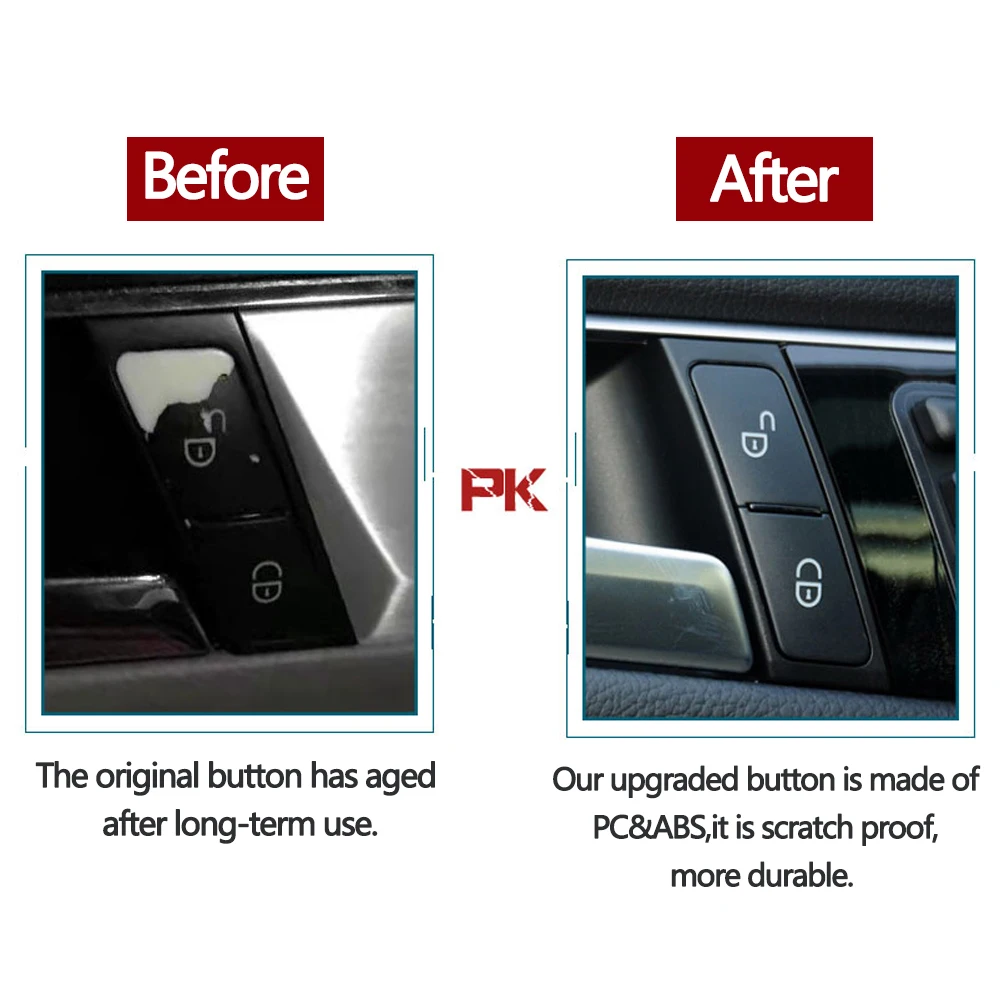 Interior Door Lock Button Unlock Switch For Mercedes Benz C Class W204 E Class W212 GLK 204 ML GL W166 W463 W156