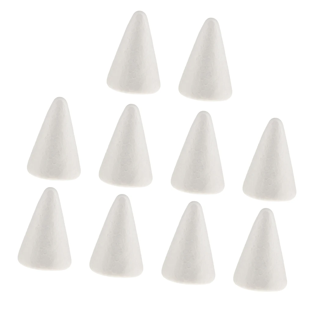 5/10pcs Cone Shape Styrofoam DIY Christmas Tree For Painting Crafts 70/100/1