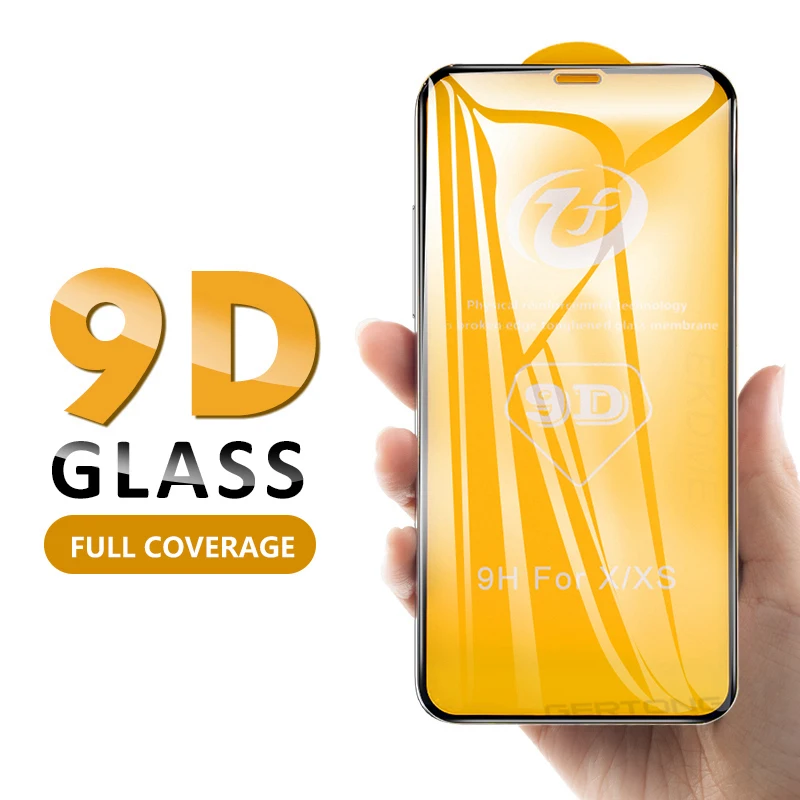  9D Volle Abdeckung Gehärtetem Glas Für iPhone 11 Pro Max X 10 XS X S Xr XS Max Screen Protector für