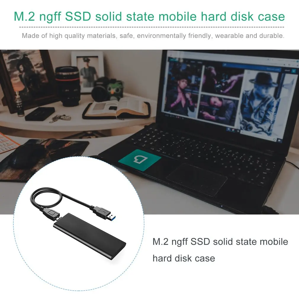 Твердотельный жесткий диск SSD Ngff M.2 NGFF к USB3.0 корпус твердотельного жесткого диска адаптер коробка