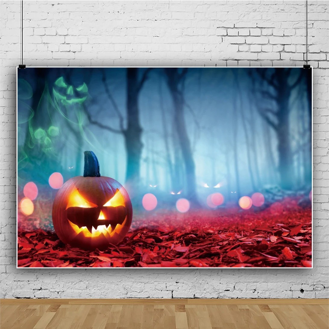 

Yeele Halloween Background Photophone Pumpkin Lantern Petal Birthday Party Backdrop Photography For Photo Studio Photocall