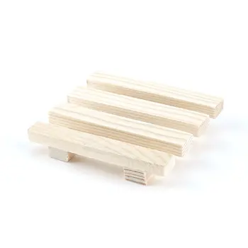 

Hot 8 * 7 cm Natural Wood Wooden Soap Dish Storage Tray Holder Bath Shower Plate Support Tray Shower Plate Wash Soap Bath