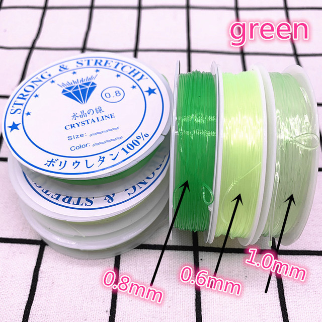 0.8 1.0mm Colourful Flexible Elastic Crystal Line Rope Cord for Jewelry Making Beading Bracelet Wire Fishing Thread Rope