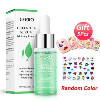 

15ml EFERO Face Serum Green Tea Extract Serum Moisturizing Whitening Lifting Firming Essence Anti-Aging Face Skin Care Repair