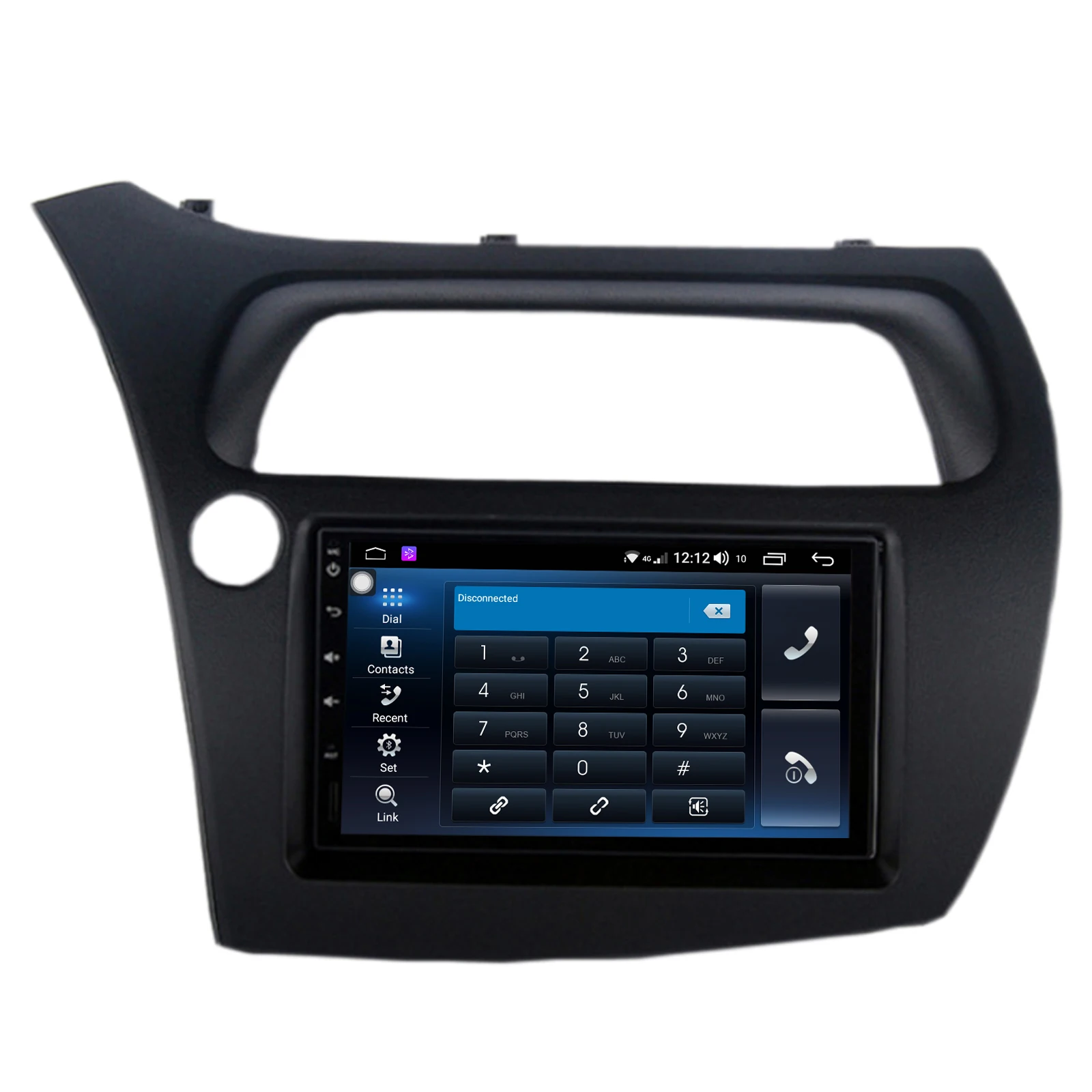 Excellent HFCYJIA 8 Core Android 9.0 System Car GPS Navi Radio For Honda CIVIC 2006-2012 Head Unit Stereo WIFI 4G OBD DVR 4+64G IPS DSP 2