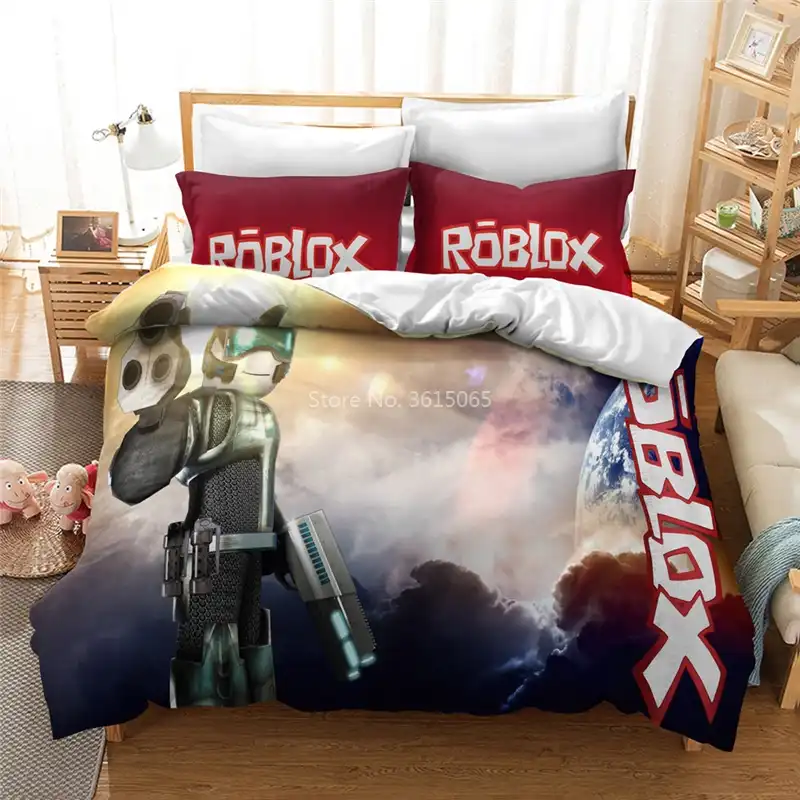 Hot Roblox Games Bedding Set Cartoon 3d Dynablocks Sandbox Game Duvet Cover Sets Pillow Case Twin Full Queen King Free Shipping Bedding Sets Aliexpress - roblox bedding set queen