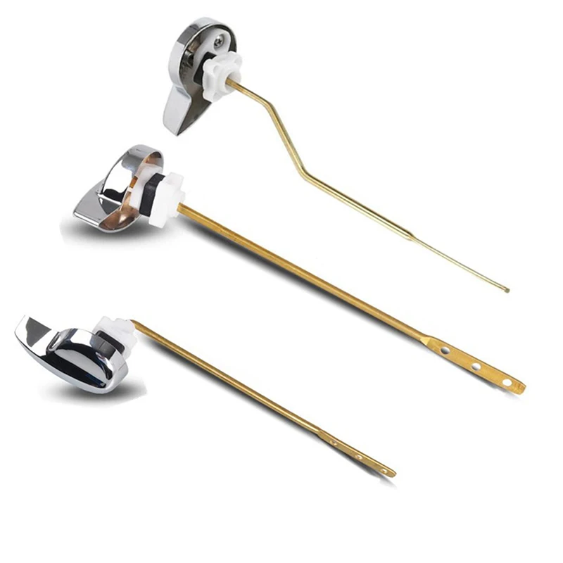 

Convenient Hard Durable Side/Positive Mount Toilet Flush Lever Handle For Angle Fitting Toilet Tank Water Tank Wrench