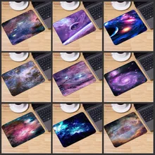 Yuzuoan Big promotion Russia Colorful Space colour Gaming Mouse Pad Computer Mats mousepad Rubber Rectangle Mousemats 22X18CM