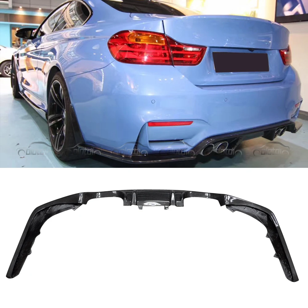 OLOTDI Real Carbon fiber Rear Diffuser Bumper Spoiler for BMW F80 M3 F82 M4 2014UP Auto Tuning Car Accessories | Автомобили и