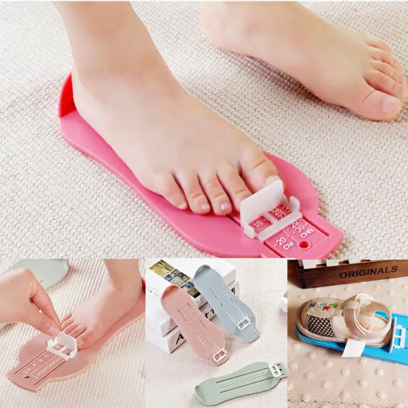 5 Colors Baby Foot Ruler Kids Foot Length Measuring device child shoes calculator for chikdren Infant Shoes Fittings Gauge Tools foot measuring ruler
