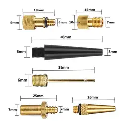 16 шт./компл. велосипедный клапан Адаптер для SV/AV/DV велосипед инструменты набор баскетбольная игла для насоса сопла конвертер