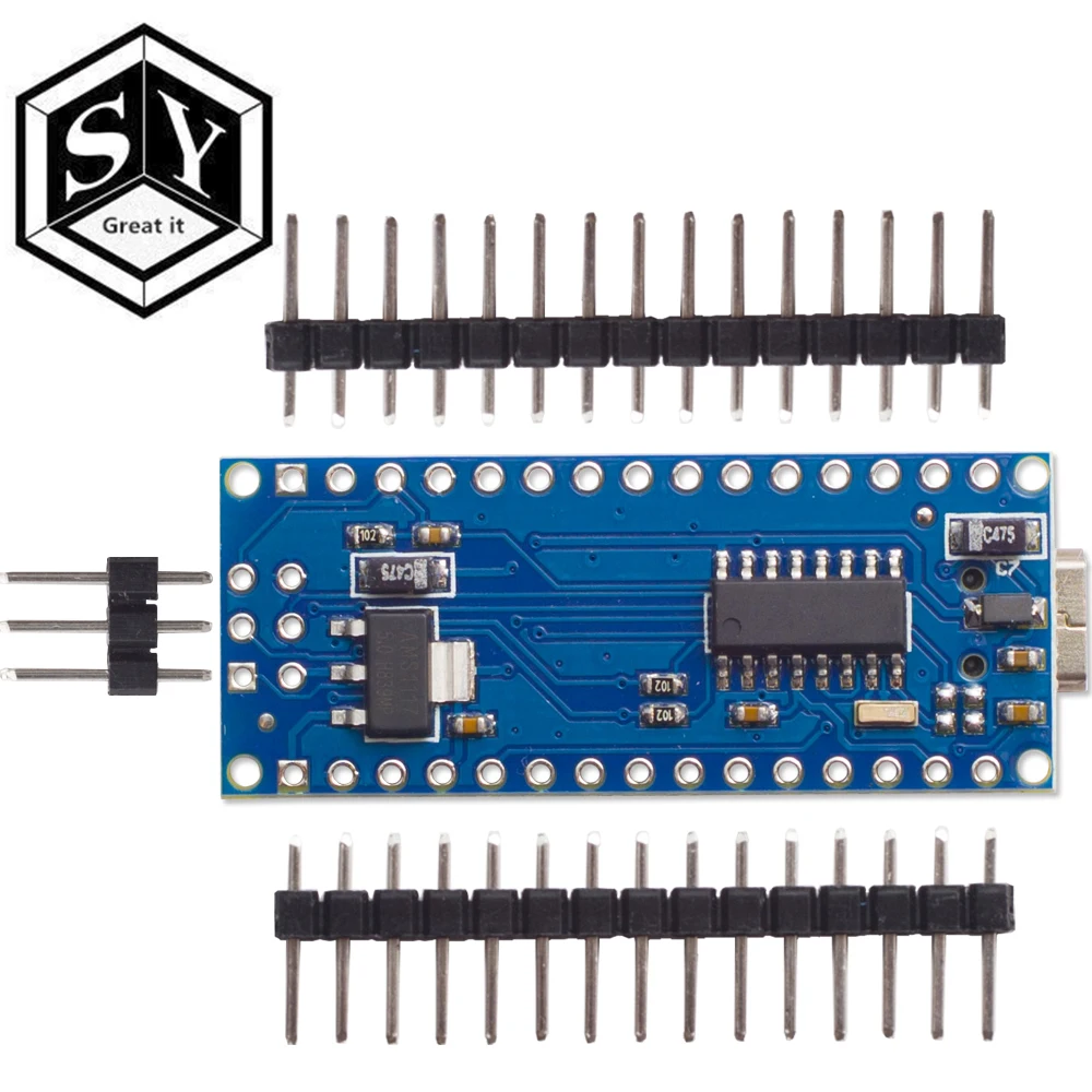 Type C / Micro USB CH340 Nano 3 0 ATmega328P плата контроллера совместима с Arduino драйвер V3.0