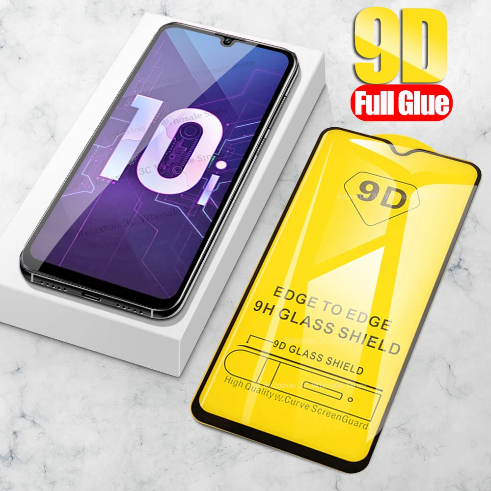 Защитное стекло 9D на honor 10 lite полное клеевое для huawei 10i 9 light 20 pro honer 8x 8s 8c защита