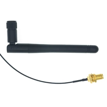 

10pcs 2.4G antenna folded Bluetooth wifi module ZigBee antenna SMA to IPEX feeder line 2.4GHz Antenna free shipping