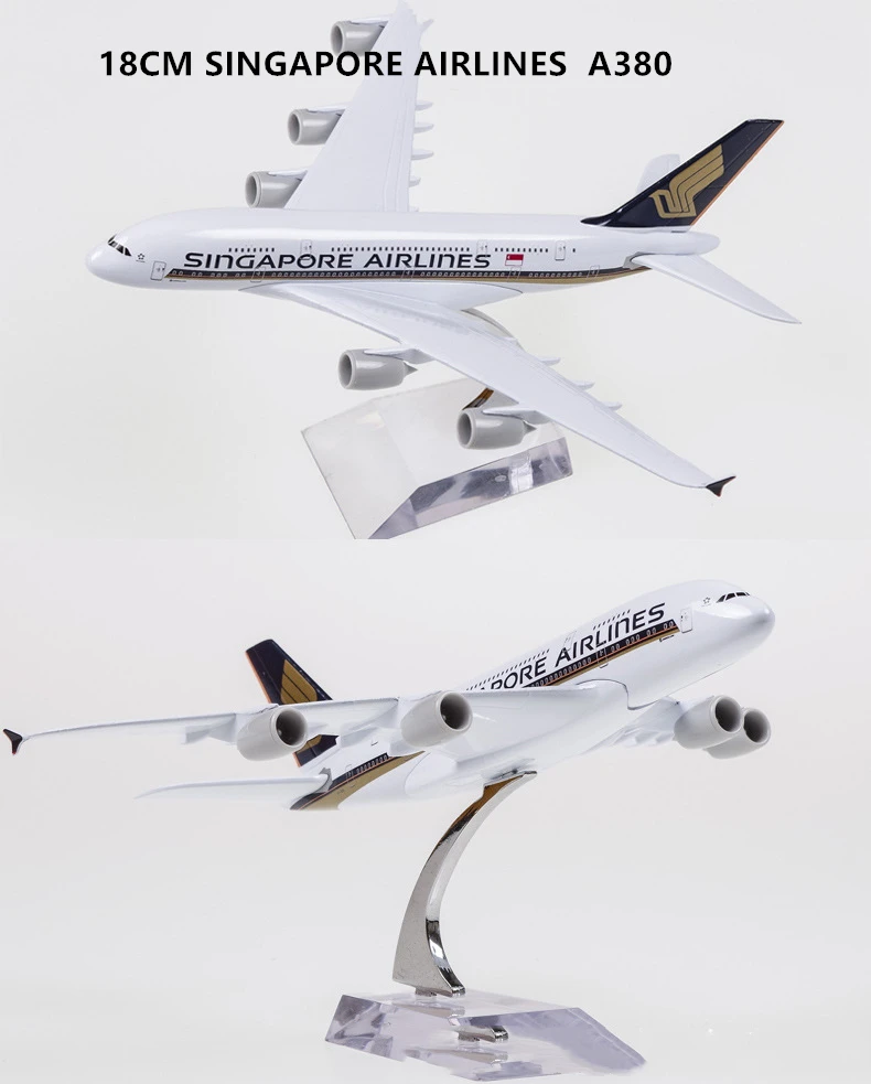 18 см Air Канада Сингапур Airways самолеты Boeing A380 B787-8 Модель литья под давлением сплав цинка самолет коллекционное украшение