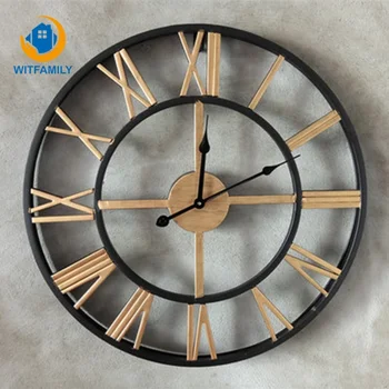 

Modern Creative Quartz Silent Wall Decor Clock Roman Numerals 50cm Large Wall Clock Home Decoration Accessories