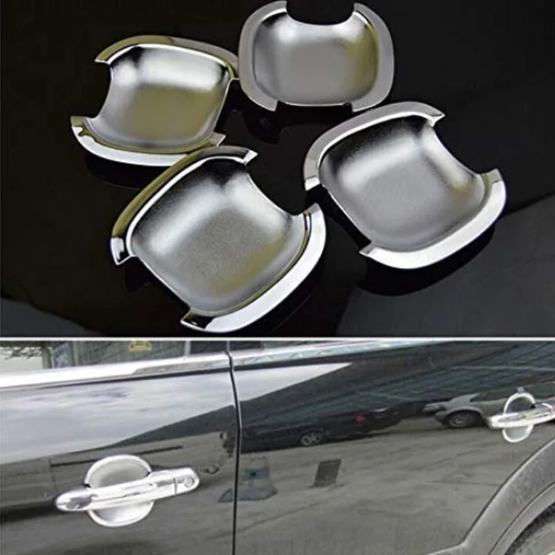 Подходит для hyundai Tucson 2005-2010 хромированная дверная ручка Крышка+ Чаша отделка
