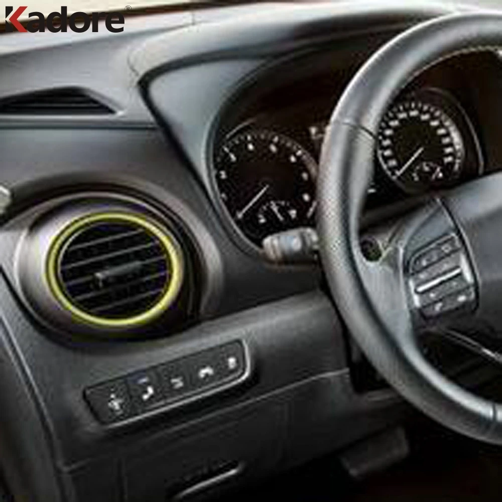 Для hyundai Kona Encino Kauai SUV 2018 2019 вентиляционное отверстие крышка отделка кольцо