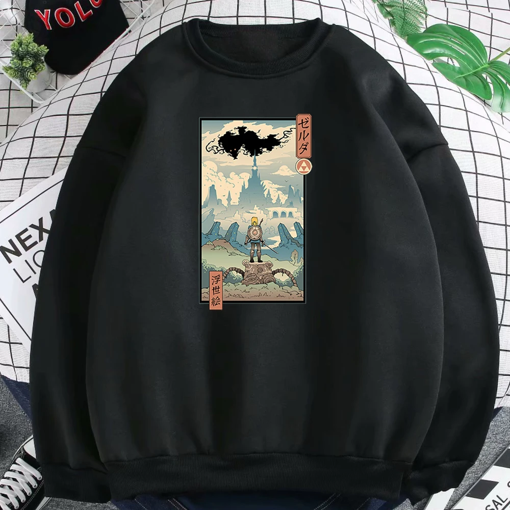 

Warriors Vs Demons Print Autumn Women Sweatshirt And Hoodie Fashion Warm Hoodies For Girls Vintage Hip Hop O-Neck Hoodie Womens