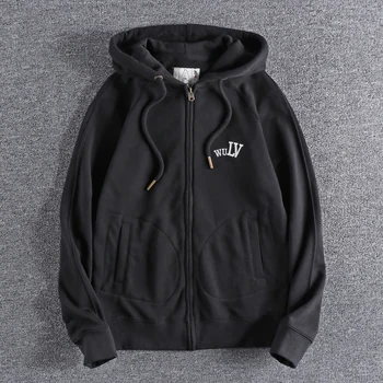 

2020 Autumn New Men's Fashion American Casual Youth Hoodie Simple Embroidered Letters Washed Terry Hooded Sweater Hoodies