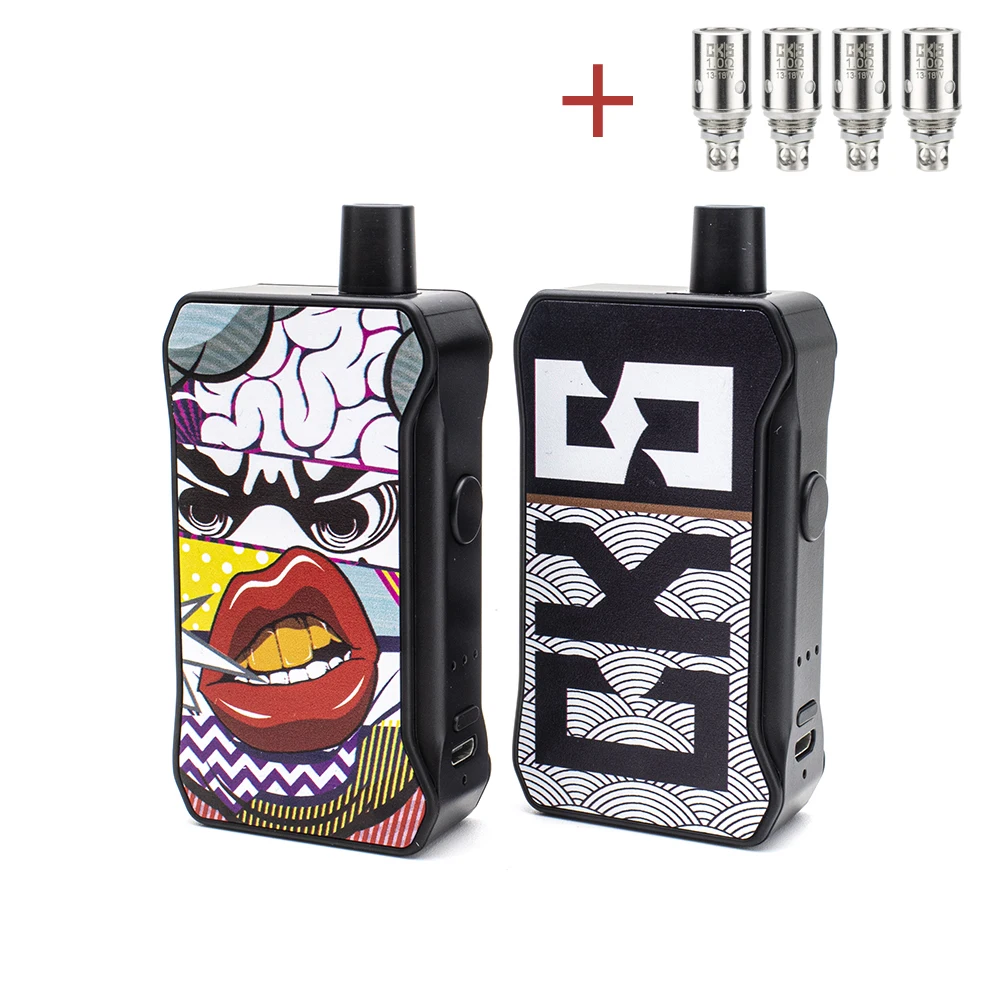 CKS Junior Pod Starter Kit 1000 мАч с 4 шт. катушки 0.6ohm 1.0ohm Сменная сетка электронные сигареты