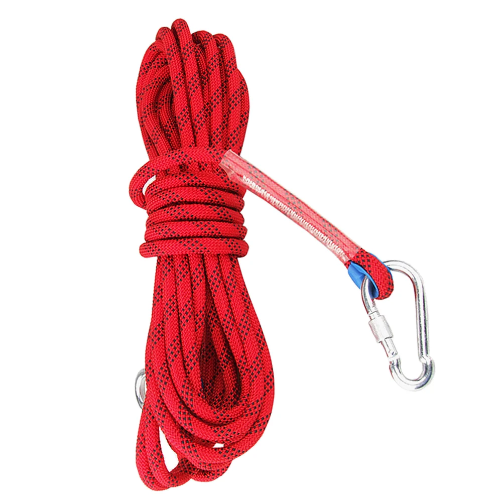 LIYUN Climbing Rope Outdoor Lifeline Rescue Rope Drawstring Rappelling Rope Polyester Rope Building Self-Help Escape Rope Survival Rope Color : 14mm, Size : 20 M 