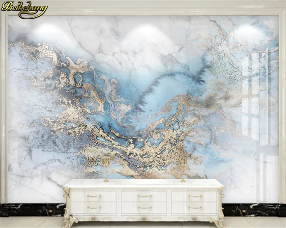 Download Blue And Gold Marble Wallpaper  Wallpaperscom