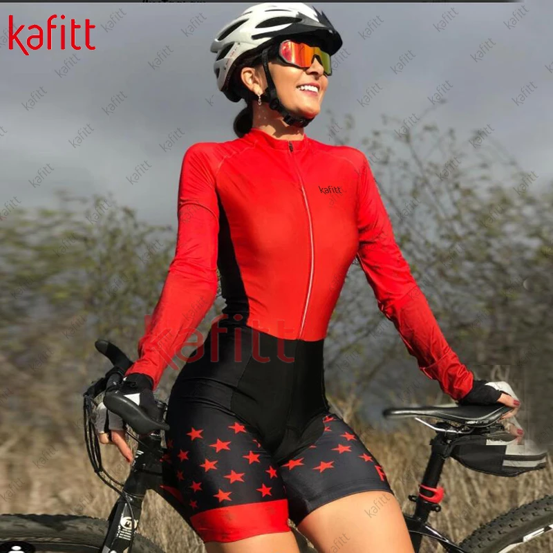 Cafitet Ropa de Ciclismo profesional para mujer, de triatlón, Jersey de manga blanco, novedad|Conjuntos de ciclismo| - AliExpress