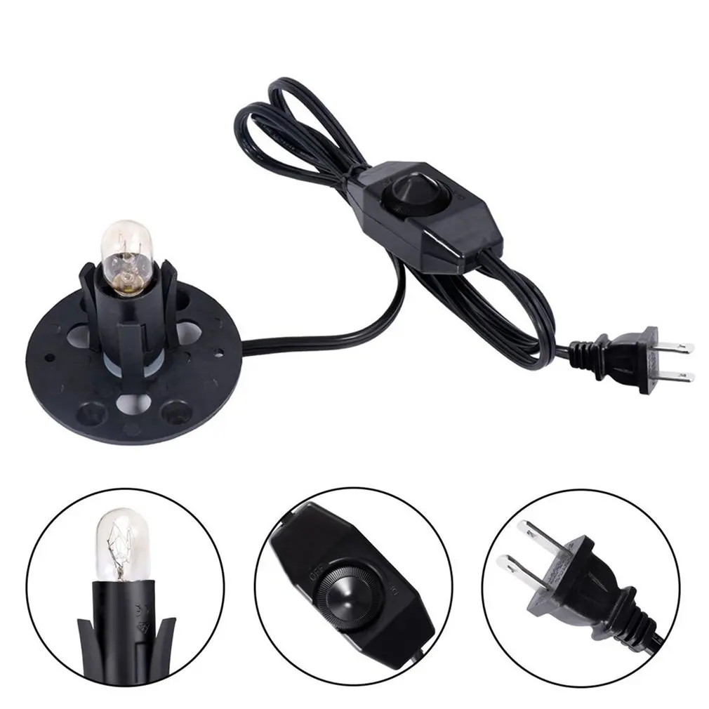 

Electric Salt Lamp Cord with Full Range Dimmer Switch and Wire Creative Hobbies DIY creation Experiment Practice Black Wholesale