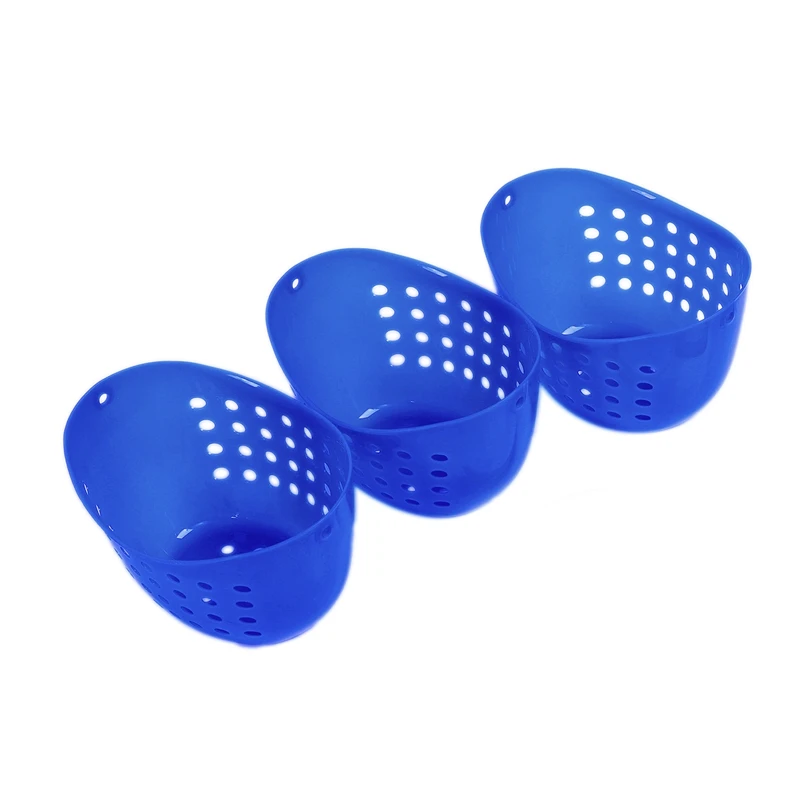 3 яруса кружевных душевой футляр для ванной с пластик висящий над корзина для душа Органайзер, синий