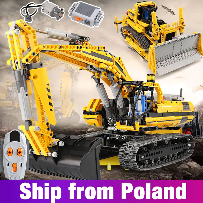 

20007 Technic MOTORIZED EXCAVATOR Building Blocks Electric Remote control car Model Bricks compatible with lego 8043 gift toy