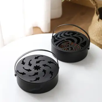 

Hot New Mosquito Coil Holder Retro Mosquito Incense Burner Metal Incense Burner Holder for Home and Camping Garden