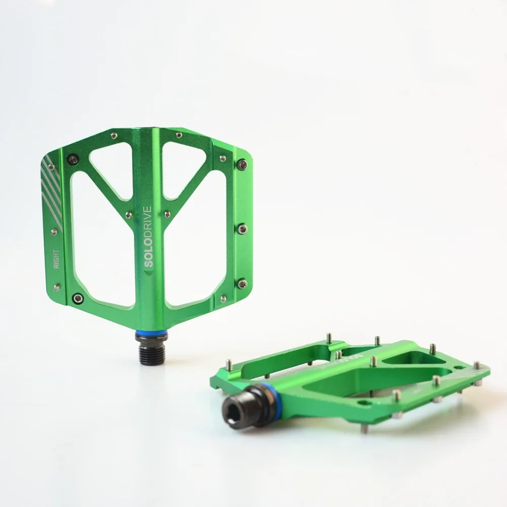

Mountain Bike Pedals Platform Bicycle Flat Alloy Pedals 9/16" Pedals Non-Slip Alloy Flat Pedals