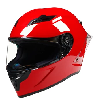 

Motorcycle Full Face Helmet Bright Red Capacete De Motocicleta Casque Moto Kask DOT approved Casco Para Moto Helmet For Racing