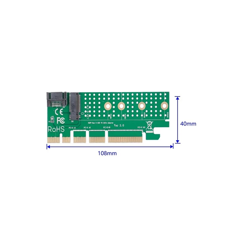 NGFF M.2 B Ключ SATA Bus SSD в SATA3 адаптер конвертер карта PCI Express слот с радиатором кабель