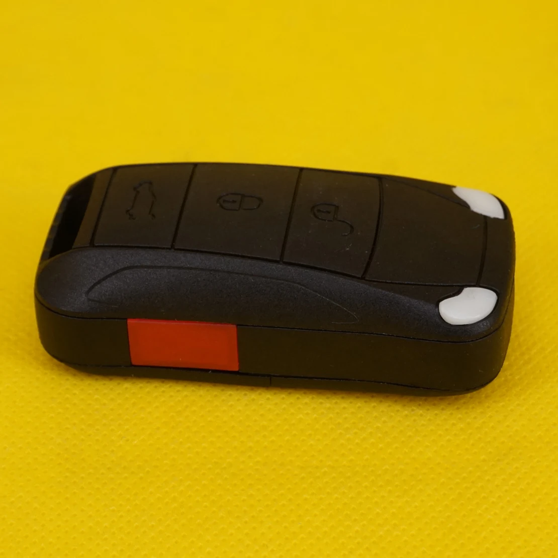 

CITALL 3 Buttons Car Remote Key Shell Case Fob with Panic for Porsche Cayenne 2003 2004 2005 2006 2007 2008 2009 2010 2011 2012