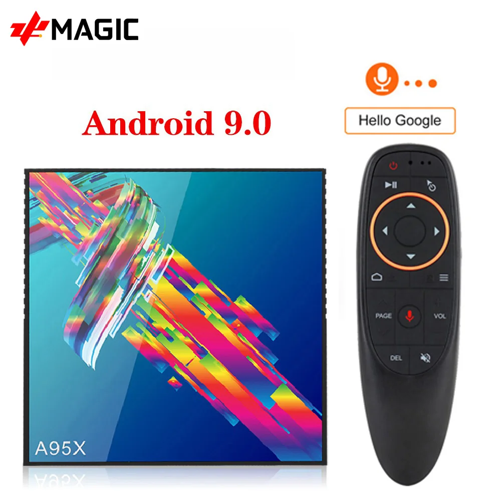 Смарт ТВ бокс A95X R3 Android 9 0 4 Гб ОЗУ 64 ПЗУ Wifi Youtube 4G32 G медиаплеер 4K Google Play смарт android TV
