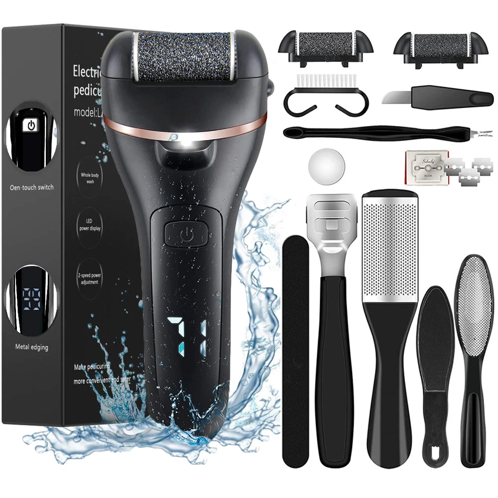 Rechargeable Electric Foot File Callus Remover Machine Pedicure Device Foot Care Tools Feet For Heels Remove Dead Skin new portable electric remove sweater pilling machine clothes fabric shaver hair ball trimmer lint fuzz shaver shaving machine